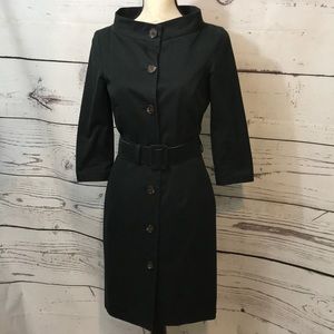 GRYPHON BLACK TRENCH COAT SIZE SMALL